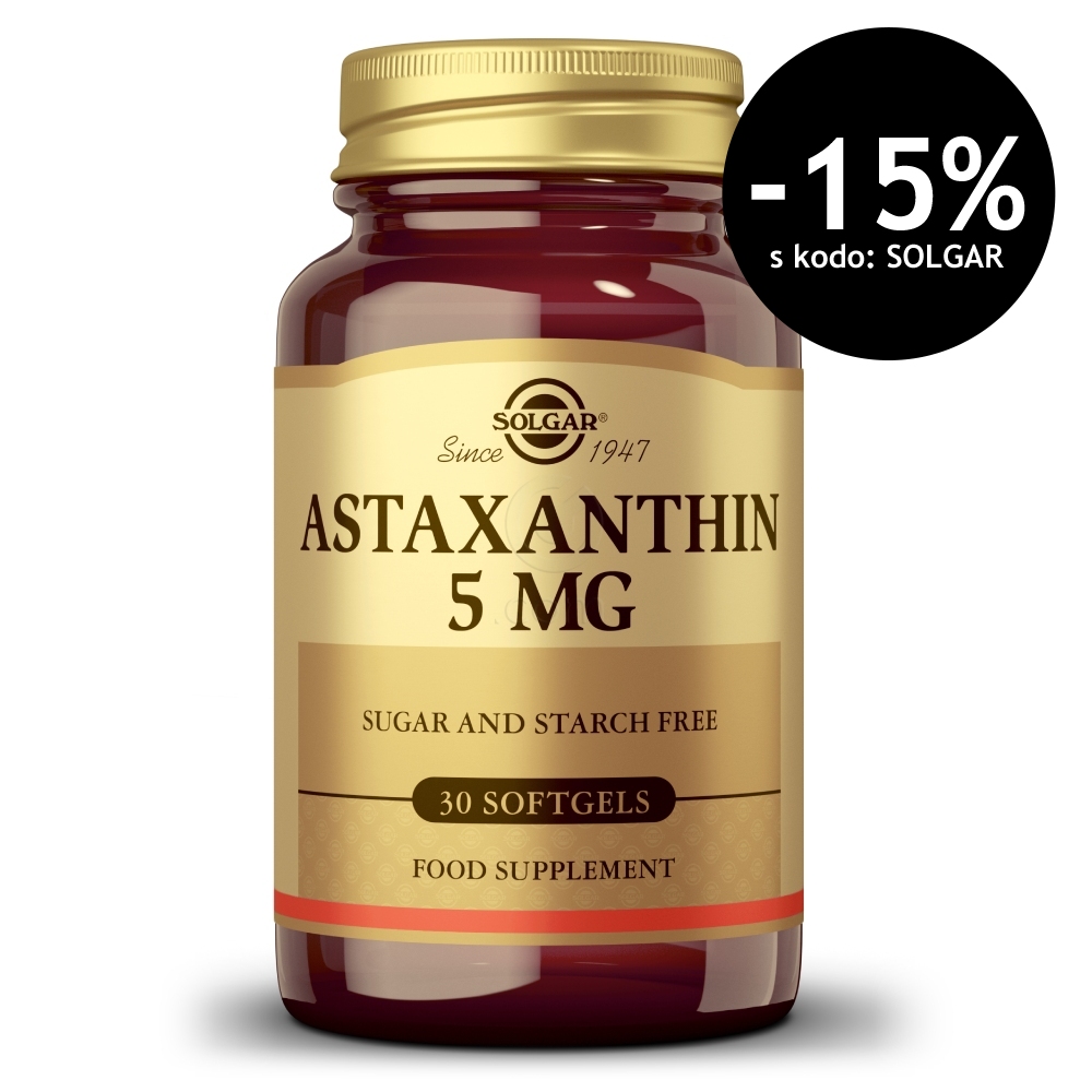 Solgar Astaksantin, kapsule (30 kapsul)